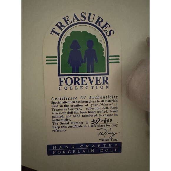 William Tung Treasures Forever Collection Doll Victorian Gown COA 489/600 - Picture 4 of 9